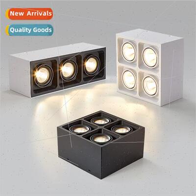 No main light four head bright installation downlight led sq
