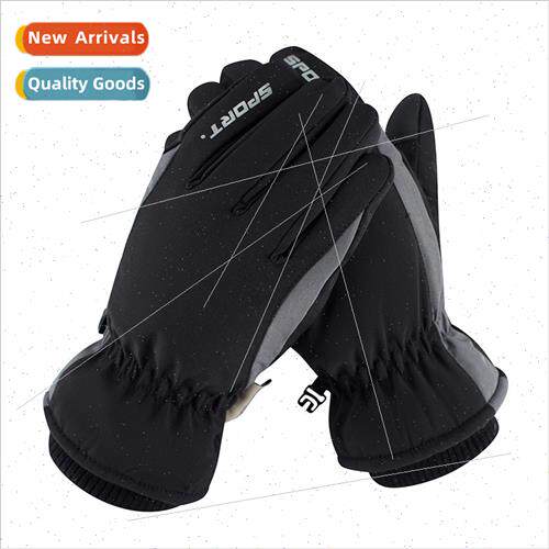 Autumn and winter warm gloves men padded thickened outdoor r