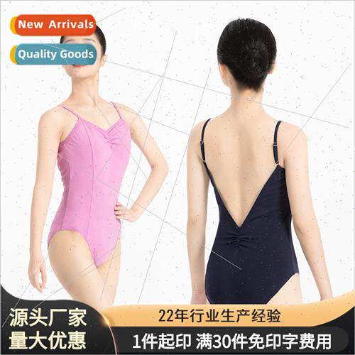 Adult ballet clothing pleated suspenders waisted back thin o