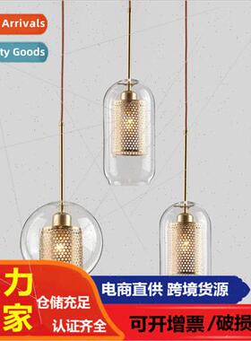 Scandinavian dining room chandelier long cylinder creative p