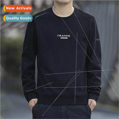 Long-sleeved sweater men spring fall new round neck sweater