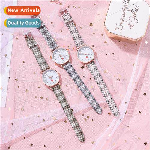 Girls Cute Fashion Watch Set Student Strawberry Pattern Hund