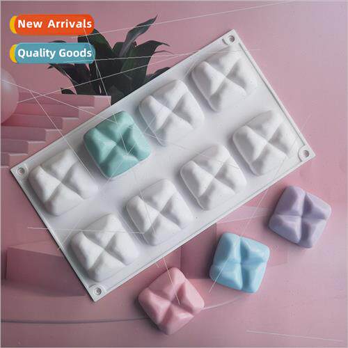 licone 8-link Cross Square Chocolate Mould Cake Jelly Puddin