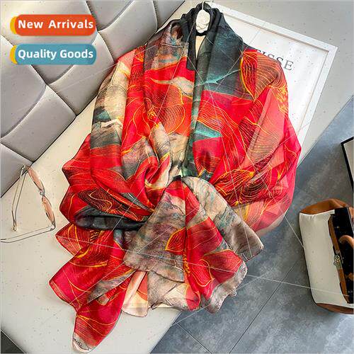 2022 Spring Autumn new Korean  lotus oversized sarong female