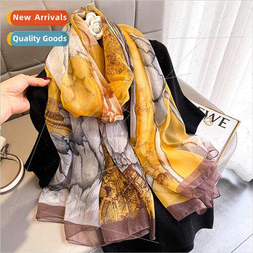 2022 new youroflex yarn floral pattern fashion medium-length