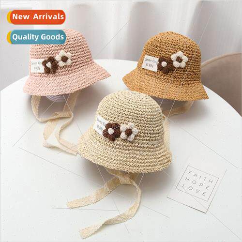 Japan lace edge straw hat female summer small fresh beach su