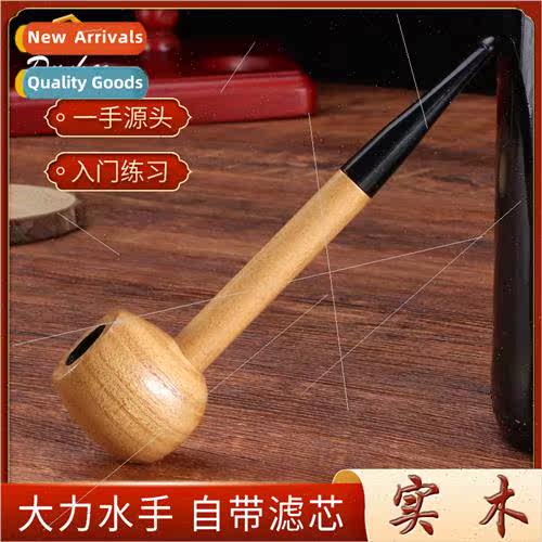 New Popeye solid wood round bottom filtered miniature pipe m