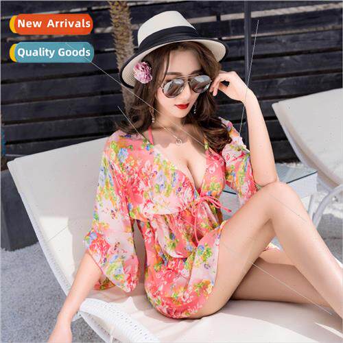 Swimsu female new thin sexy three-piece spl poly wh cushion