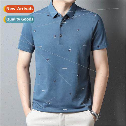 ght luxury embroidery polo shirt men short-sleeved 2023 summ