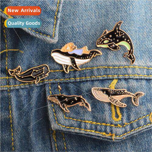 Europe Uned States brooches cartoon dolphin whale fun modeli