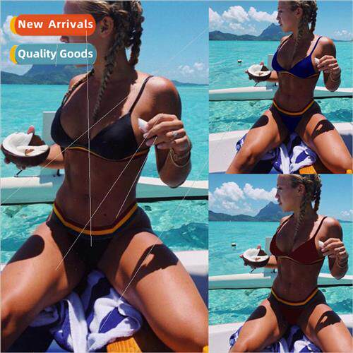 Colorful Striped Sexy Bikini i Separate Swimsu 19C223