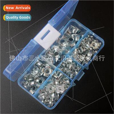 80pcs boxed M3M4M5M6M8 Furnure four-jaw nut claw nut wood pa