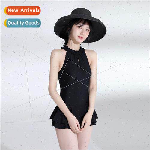 Swimsu female new Korean pure desire ins  one-piece skirt ty