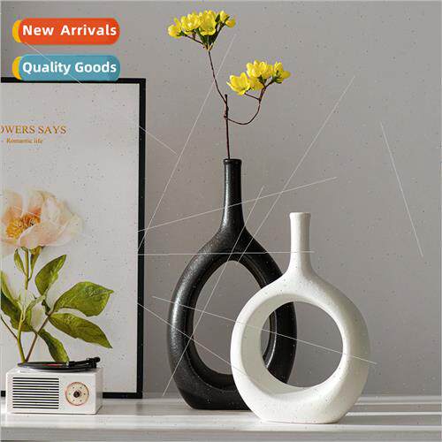 Oval ceramic vase Scandinavian home furnishings creative cra