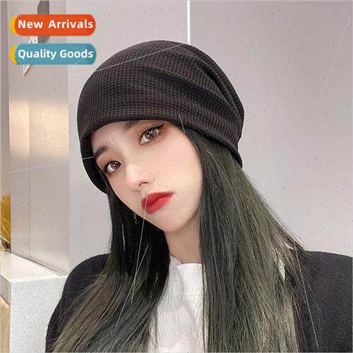 Fried Set Hat female fall winter Korean  tide wild wool wrap