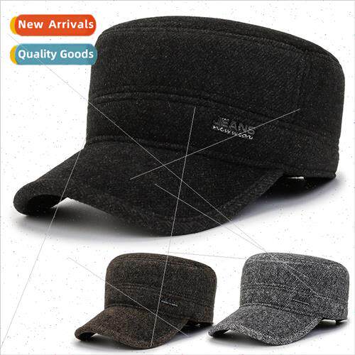 new hat men winter middle-aged elderly warm ear cotton cap f