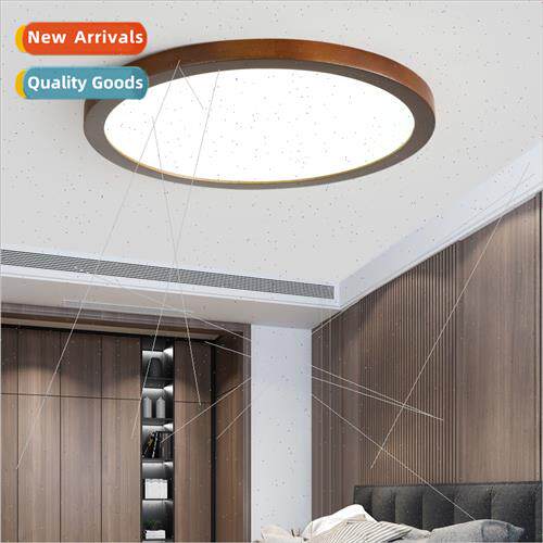 Scandinavian walnut color ceiling light modern simple new ch