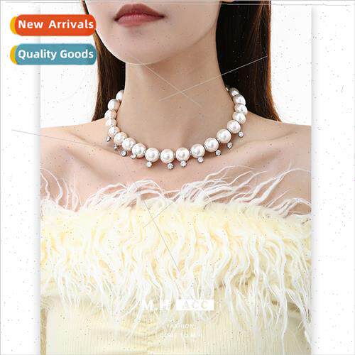 French pearl necklace female delicate celebry fashion sweate