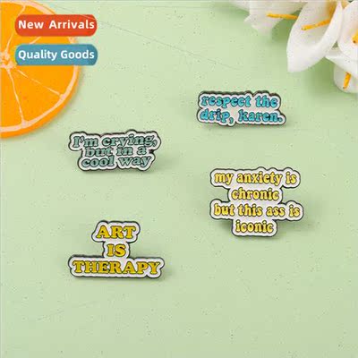 Europe Uned States new letter series alloy brooch ins person