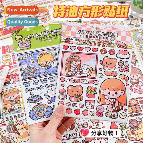 oil tape divided into cute washi handbook stickers character