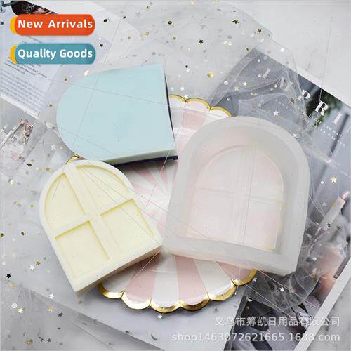 Photo Frame Bear Door Window licone Mould DIY Aroma Candle M