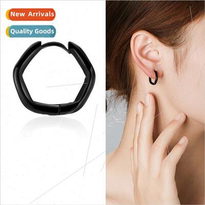 Tanium steel earrings tide jewellery wild personaly round li