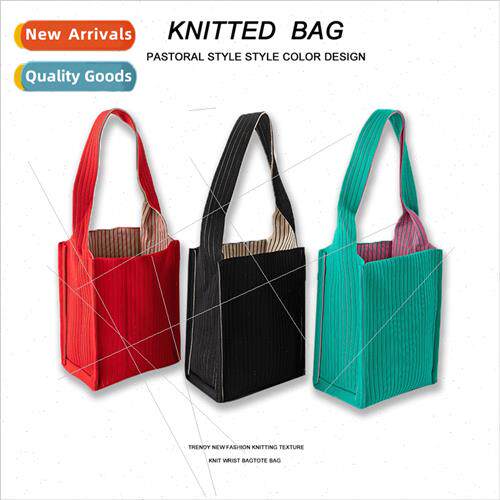 New niche p stripes shoulder bag Tote large capacy bag femal