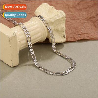Figaro chain Europe ins925 silver hip hop necklace female ni