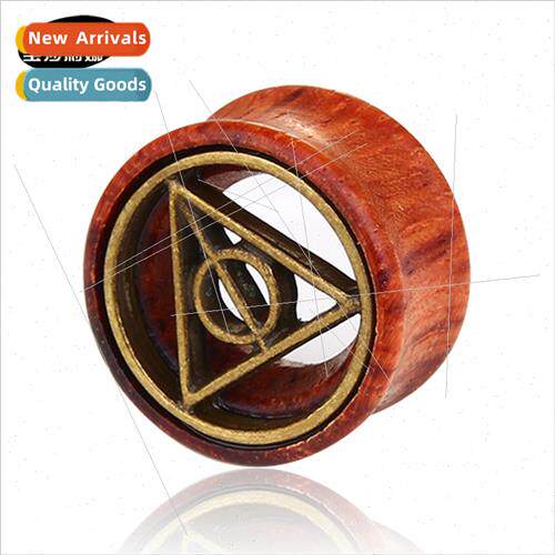 Excellent retro alloy casting triangle wood ear expansion ea