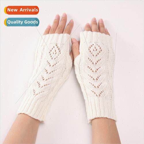 G-614 fall winter women new short hollow knted open-finger g