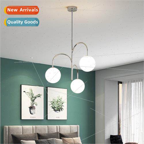 Scandinavian simple small chandelier bedroom dining table st