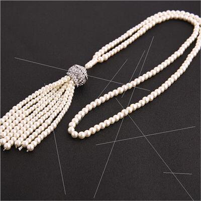 1920S Series Terrific Pearl Necklace Fashion Sweater Chain P