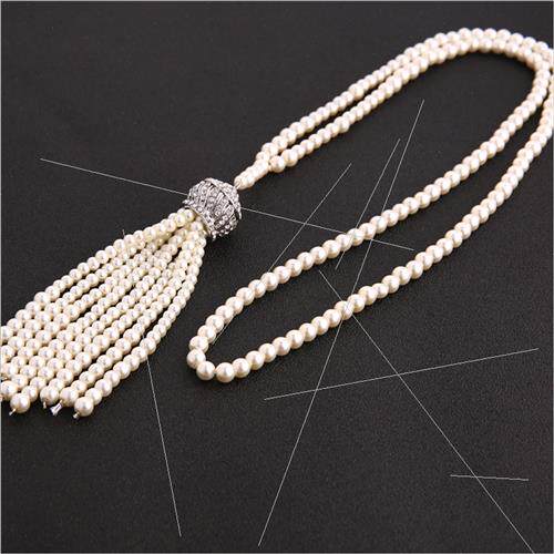 1920S Series Terrific Pearl Necklace Fashion Sweater Chain P
