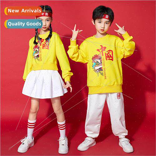 Childrens cheerleaders permance clothing primary and seconda