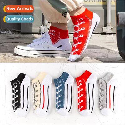Socks mens summer thin boat socks -slip shallow mouth female