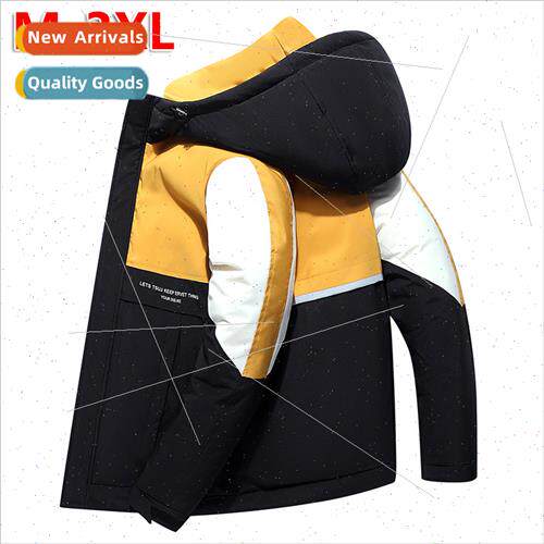 Down jacket men 2023 winter new versatile fashion casual war