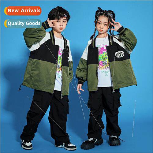 Childrens Set Dance Su Boys Hip Hop  Dress hiphop Female Kid