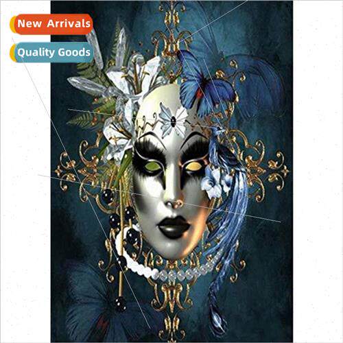 New full diamond flowers mask diamond painting living room a
