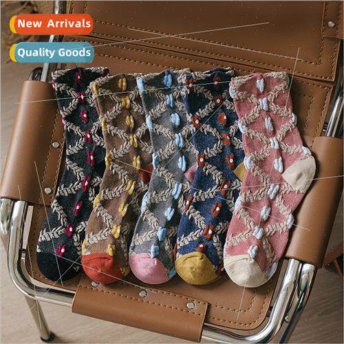 Socks ladies spring autumn mid-calf summer stockings cotton
