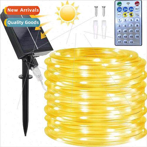 New Remote Control Solar Tube ght String LED Outdoor Waterpr