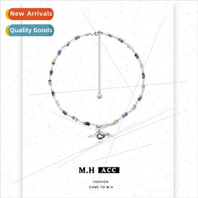 Colorful handmade beaded necklace female ins necklace jewelr