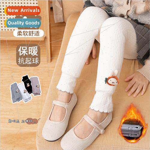 Autumn and winter childrens bottoming pants padded and thick