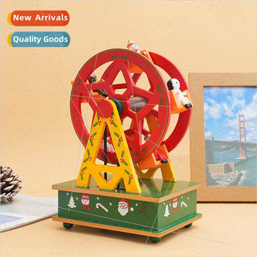 Christmas new carousel wooden music box Christmas Ferris whe