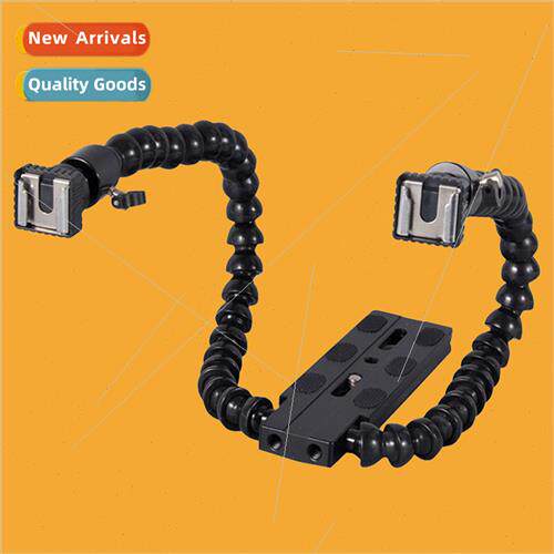 Universal Twin ght Bullhorn Bracket For DSLR Camera Twin Fly