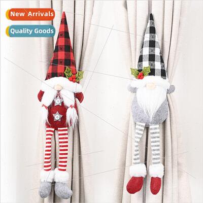 Christmas home decorations est old man curtain clasp faceles