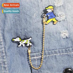 New Japan cartoon cute walking dog dog boy combination serie