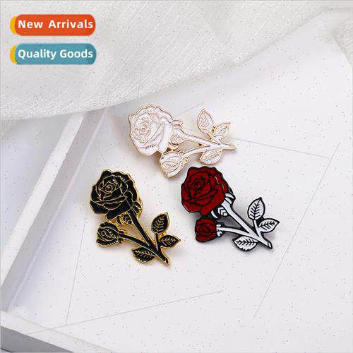 Creative personalized oil drop brooch flower  zinc alloy clo