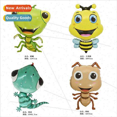 New bumblebee gecko ants praying mantis insect birthday scen