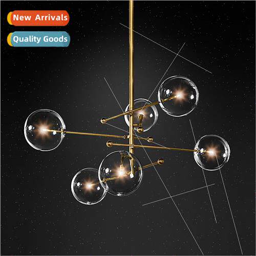 -modern creative glass chandelier art Scandinavian creative
