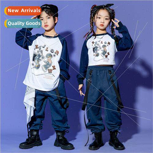 Girls show permance clothes jazz dance tide clothing childre